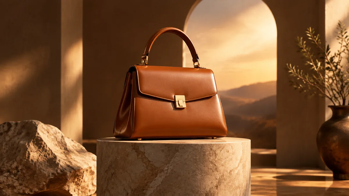 Cinematic AI generated image of a luxury product on a pedestal for Shopify e-commerce